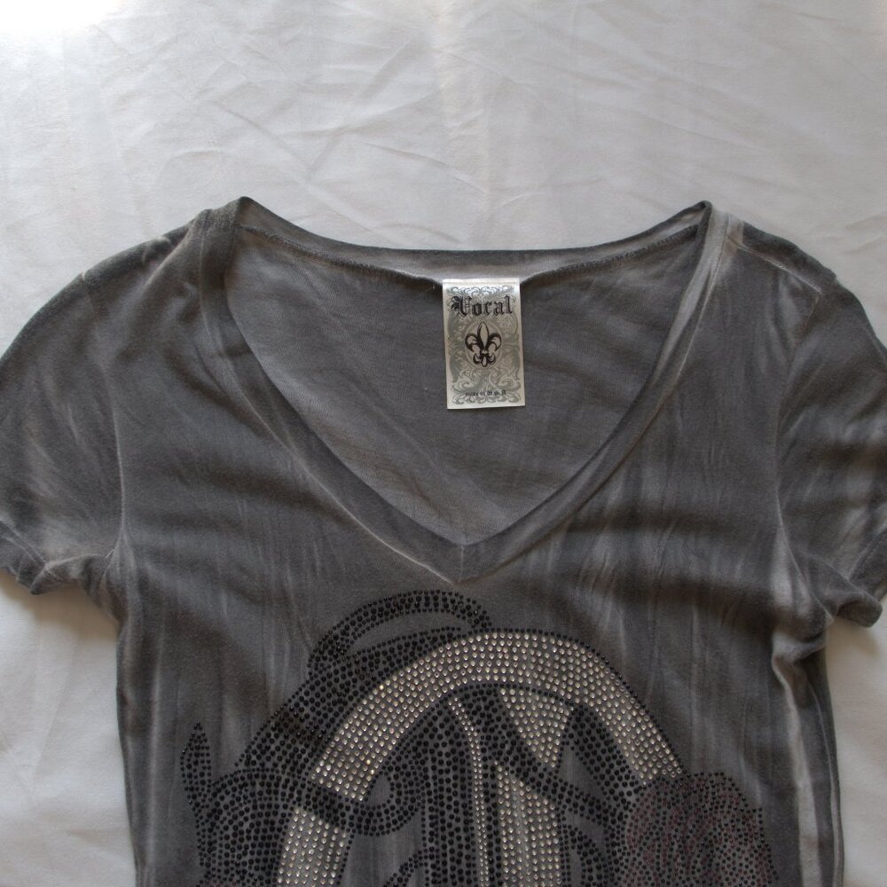 Bedazzled Peace Sign T Shirt - Picture 4 of 8